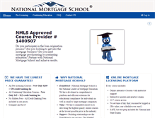 Tablet Screenshot of nationalmortgageschool.com
